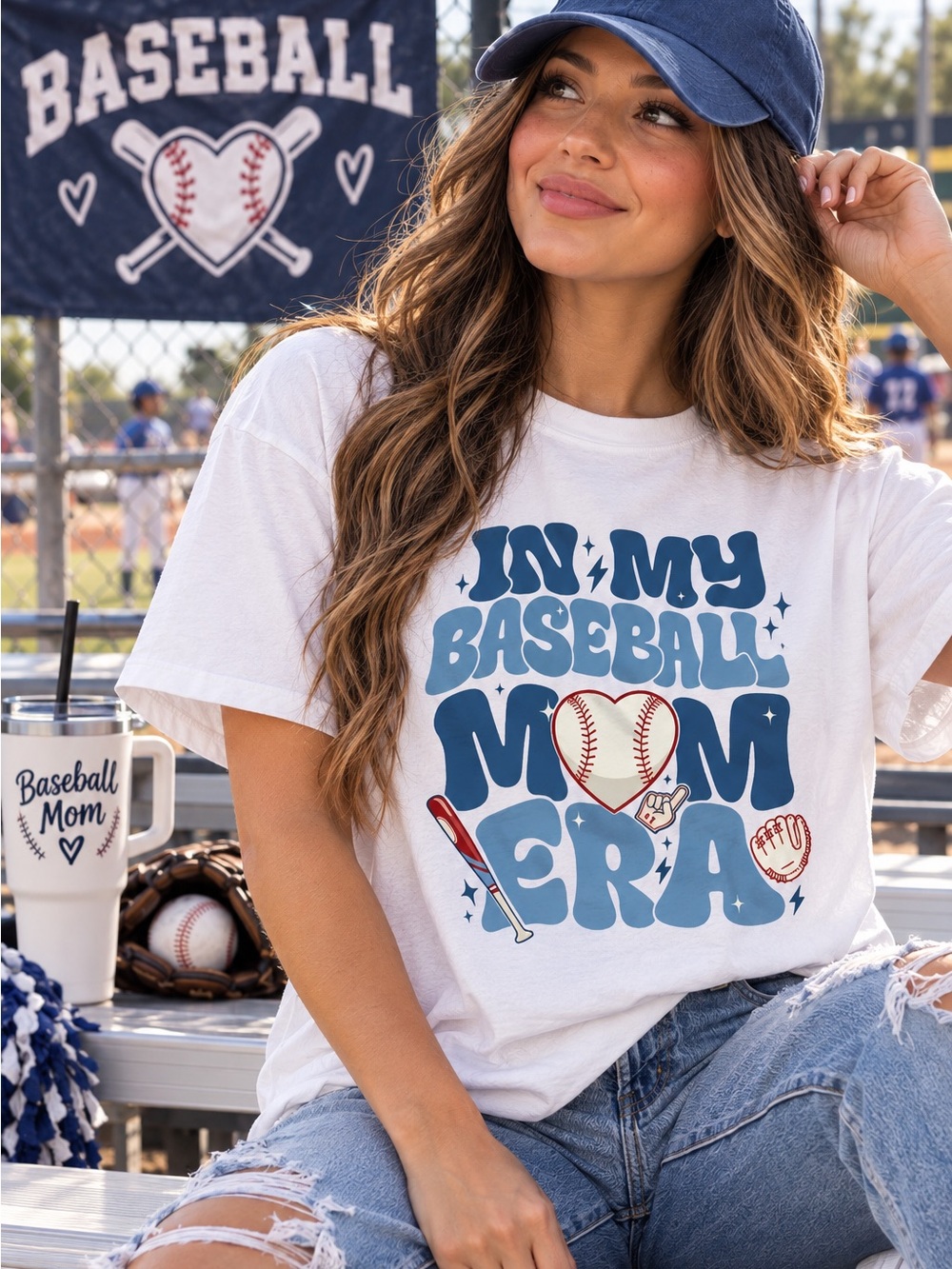 In my Baseball Mom Era Graphic T-Shirt